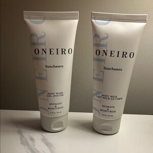 Sunchasers Body Wash and Body Milk Set - White